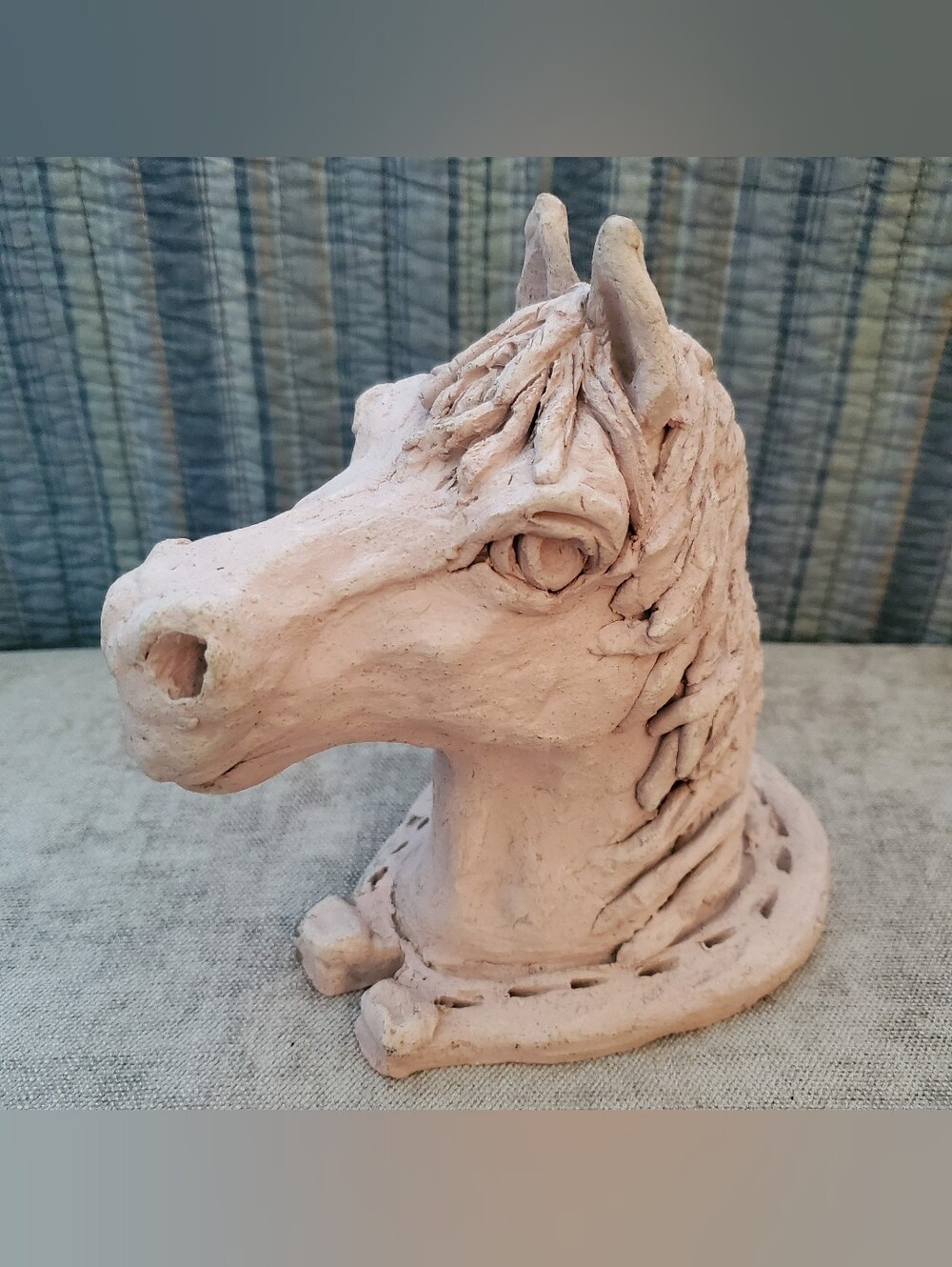 Pink Horsehead on Horsehoe Base